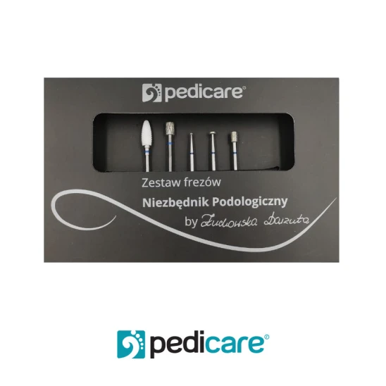 Zestaw 5 frezów PediCare Niezbędnik Podologiczny by Danuta Żuchowska