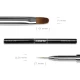 Pędzel dwustronny z metalową rączką Gel Brush Oval & Extreme Liner 7mm