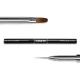 Pędzel dwustronny z metalową rączką Gel Brush Oval Mini & Extreme Liner 10mm