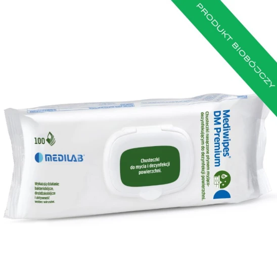 Chusteczki Mediwipes DM Premium do dezynfekcji i mycia powierzchni 100szt