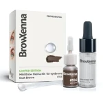 Henna pudrowa 106 Dust Brown 3ml + baza hialuronowa Hyaluronic Base 10ml