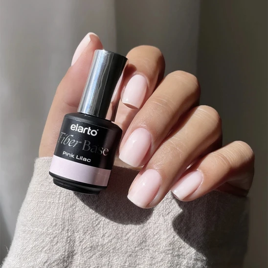 Baza hybrydowa z włóknami fiberglass Fiber Base Pink Lilac 7ml