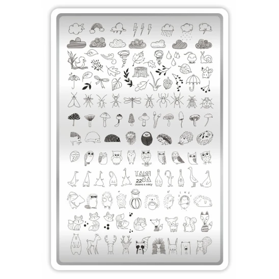 Płytka do stempli Taki Da Jesień w lesie 22