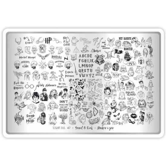 Płytka premium do stempli Taki Da Good & Evil 47