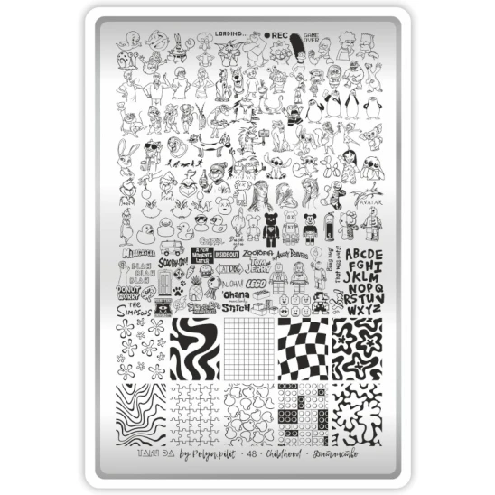 Płytka premium do stempli Taki Da Childhood 48