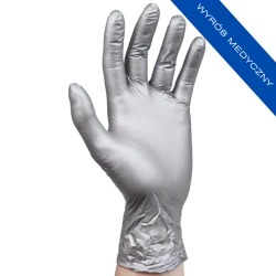 Rękawiczki nitrylowe bezpudrowe Beaute Luxe Silver (XS) 50szt