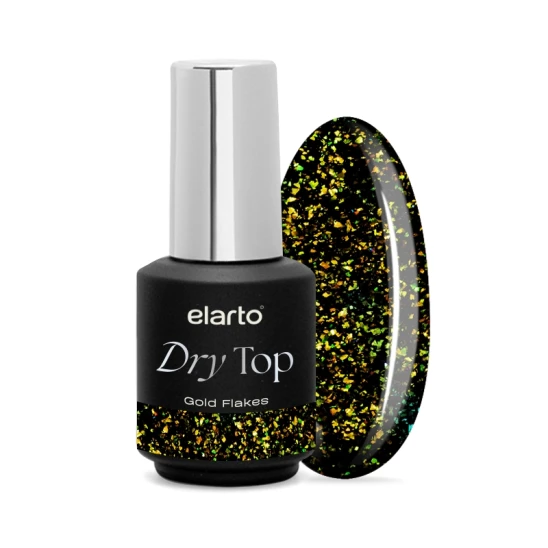 Top hybrydowy Elastic Dry Top Party Gold Flakes 7ml