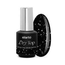 Top hybrydowy z efektem kamienia Elastic Dry Top KROP Top White Shiny 7ml