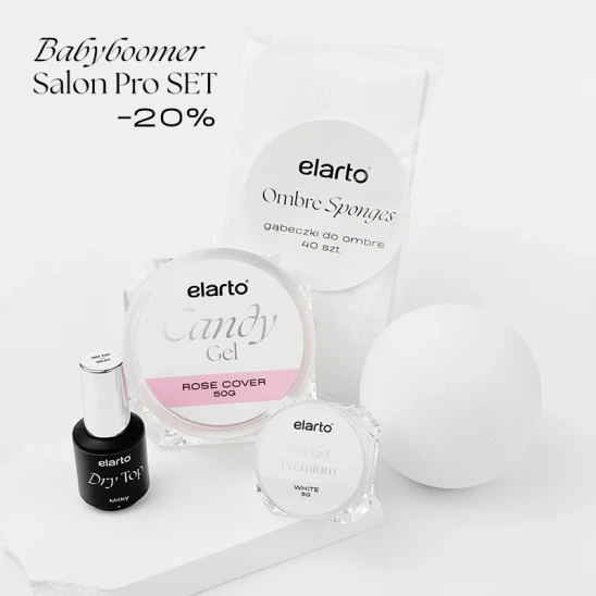 Zestaw produktów elarto do manicure Babyboomer Salon Pro –20%!