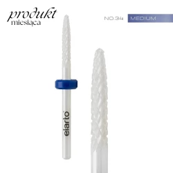 Frez No34 stożek zaokrąglony do spodów ceramiczny 2,3x14mm