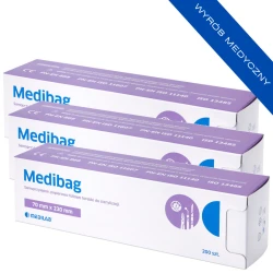 2+1 GRATIS Torebki do sterylizacji parą wodną Medibag 7x23cm 200szt