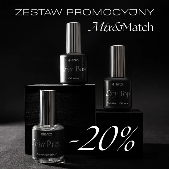 Zestaw Mix & Match: Nail Prep 15ml + baza hybrydowa 15ml + top hybrydowy 15ml