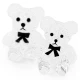 Misie 3D do zdobienia paznokci Clear Teddy Bear Charm 20szt