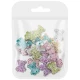 Misie 3D do zdobienia paznokci Colorful Jewel Teddy Bear Charm 20szt