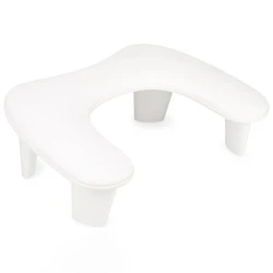 Podpórka pod dłoń do manicure w kształcie litery U (biała)
