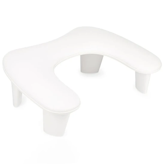 Podpórka pod dłoń do manicure w kształcie litery U (biała)