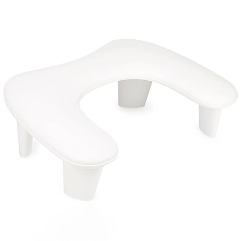 Podpórka pod dłoń do manicure w kształcie litery U (biała)