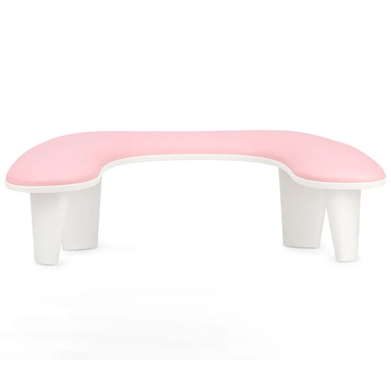 Podpórka pod dłoń do manicure w kształcie litery U (różowa)