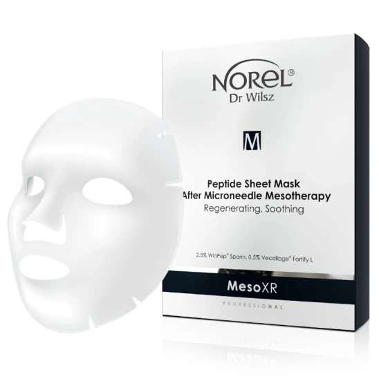 Maska peptydowa w płacie po mezoterapii mikroigłowej MesoXR 5szt