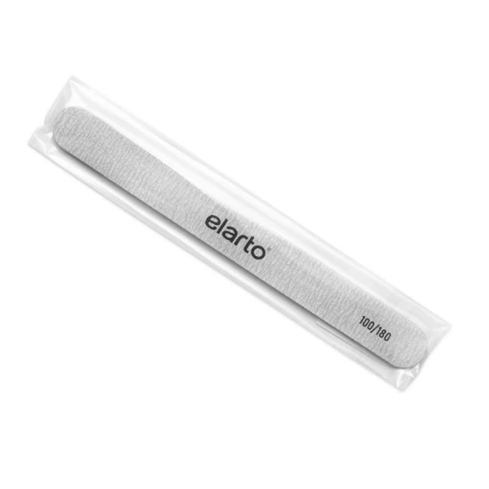 Pilnik do paznokci prosty 100/180 szary (bezpieczny pakiet)