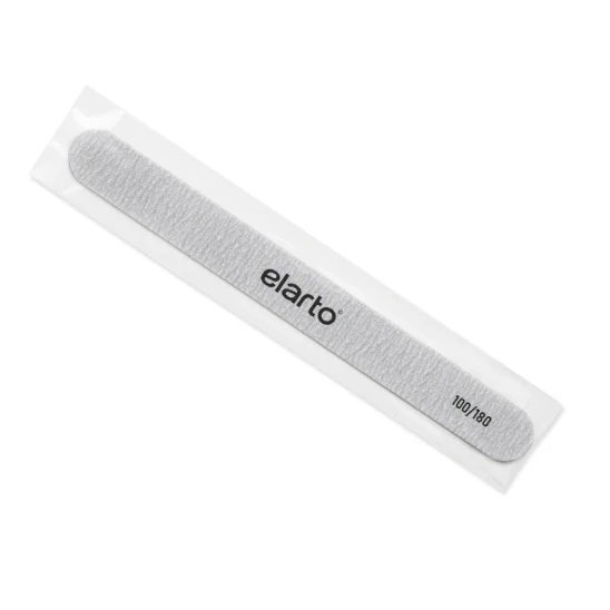 Pilnik do paznokci prosty SLIM 100/180 szary (bezpieczny pakiet)