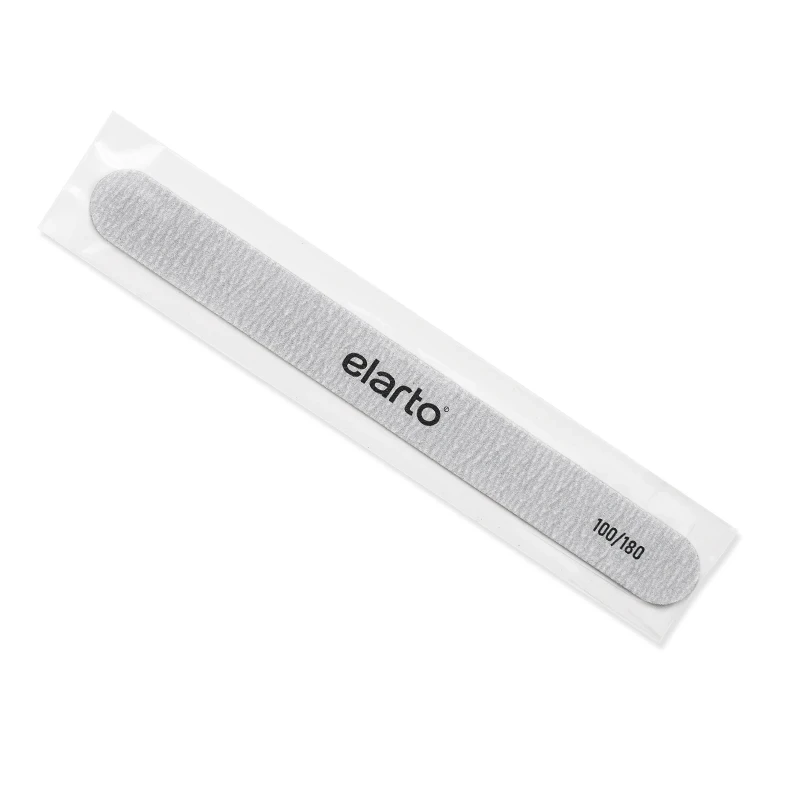 Pilnik do paznokci prosty SLIM 100/180 szary (bezpieczny pakiet)