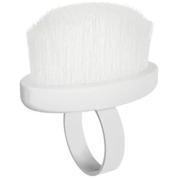 Szczoteczka na palec do usuwania pyłu Expert 03 okrągła biała 10szt