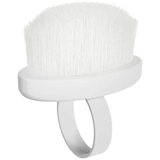 Szczoteczka na palec do usuwania pyłu Expert 03 okrągła biała 10szt