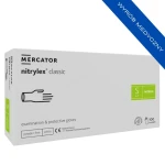 Rękawiczki nitrylowe bezpudrowe Nitrylex White (S) 100szt