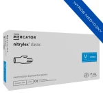 Rękawiczki nitrylowe bezpudrowe Nitrylex White (M) 100szt