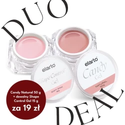 Żel budujący Candy Gel Natural 50g + żel Shape Control Gel 15g za 19zł