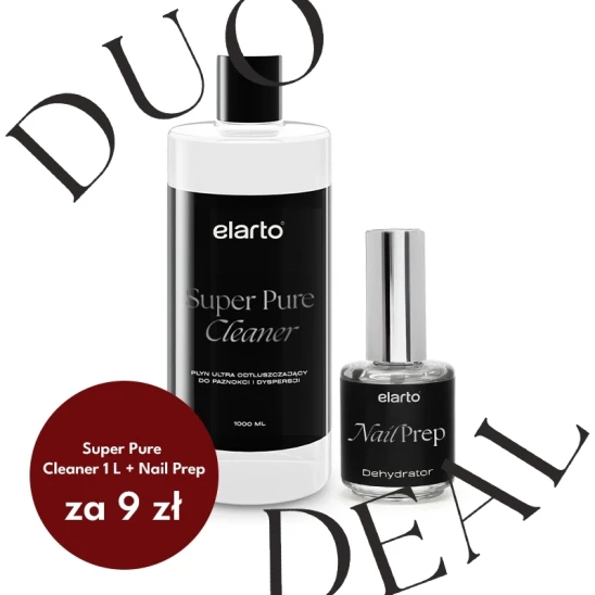 Płyn odtłuszczający Super Pure Cleaner 1l + Nail Prep Dehydrator 15ml za 9zł