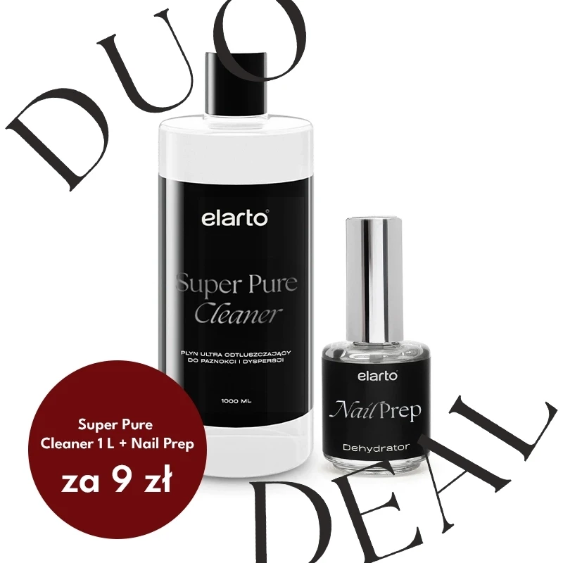 Płyn odtłuszczający Super Pure Cleaner 1l + Nail Prep Dehydrator 15ml za 9zł