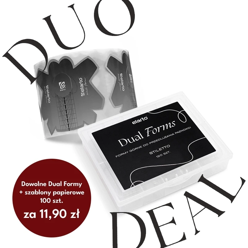 Formy górne lub dolne Dual Forms 120szt + szablony do paznokci Nail Forms 100szt za 11,90zł
