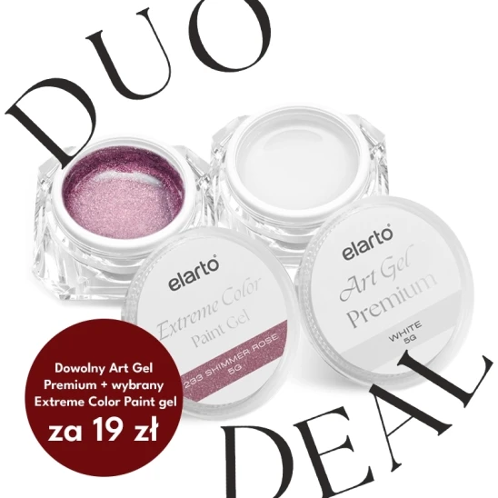 Żel do zdobienia Art Gel Premium 5g + żel Extreme Color Paint Gel 5g za 19zł