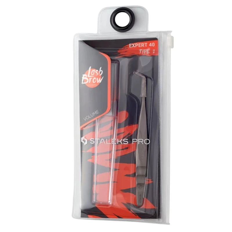 Pęseta profesjonalna do rzęs w kształcie litery L 70° Expert 40 typ 2