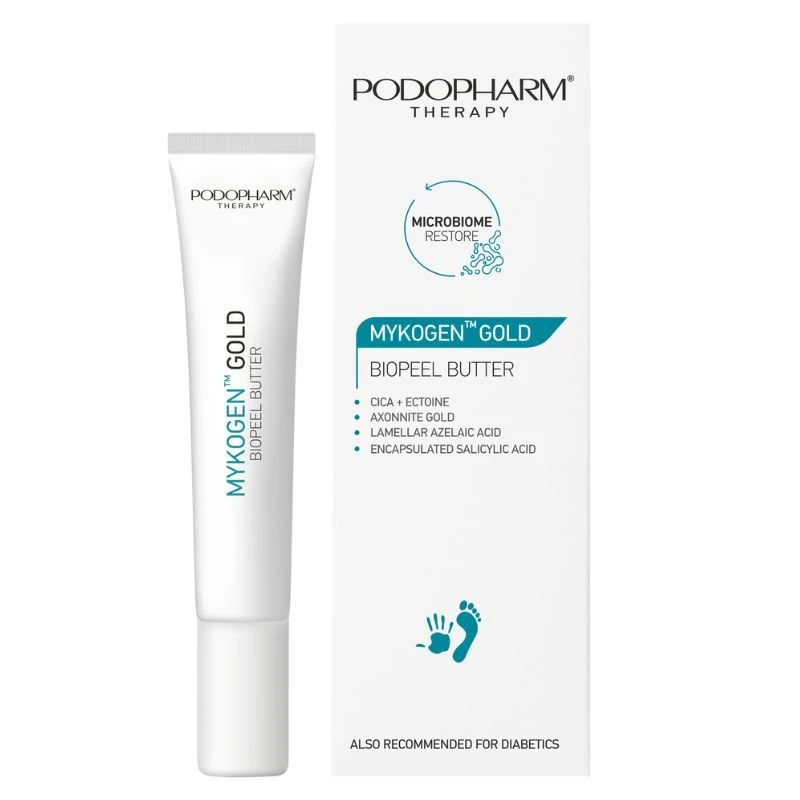 Masełko złuszczjące bioenzymatyczne do paznokci MYKOGEN™ Gold 20ml