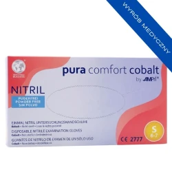 Rękawiczki nitrylowe bezpudrowe Pura Comfort Cobalt (S) 100szt