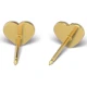 Kolczyk do przekłuwania uszu 7523-3565-EU Różowe Serce w złotej oprawie