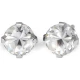 Kolczyk do przekłuwania uszu 7552-0100 Cubic Zirconia 6mm szlif brylantowy