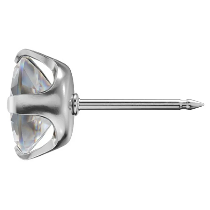 Kolczyk do przekłuwania uszu 7552-0100 Cubic Zirconia 6mm szlif brylantowy