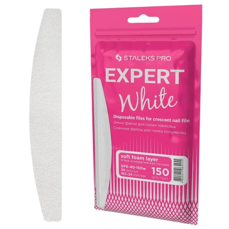 Nakładki ścierne papmAm 150 Soft (na piance) na bazę pilnika półksiężyc 30szt