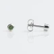 Kolczyki peridot w srebrnej oprawie R208W (regular) 2szt