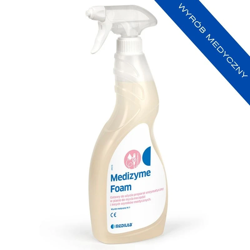 Preparat enzymatyczny w pianie Medizyme Foam do mycia narzędzi 750ml