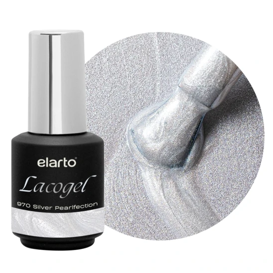 Lakier hybrydowy Lacogel Silver Pearlfection nr 970 7ml