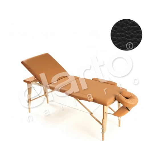 Łóżko składane do masażu Ambiente czarne