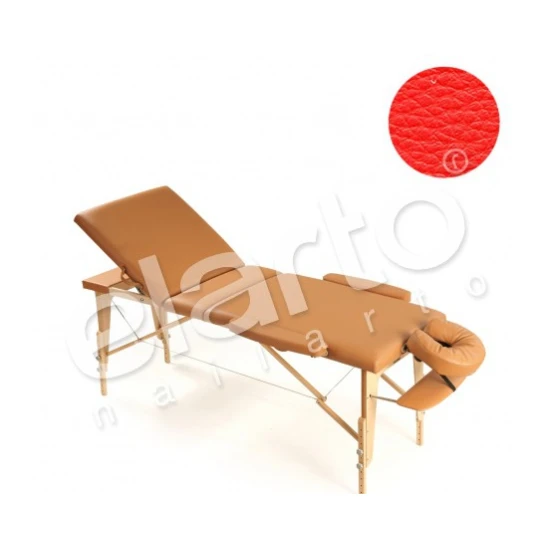 Łóżko składane do masażu Ambiente czerwone