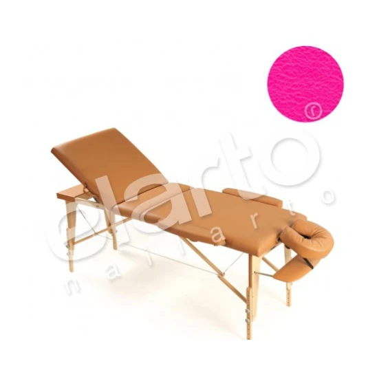 Łóżko składane do masażu Ambiente różowe