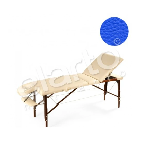 Łóżko składane do masażu Ambiente Orzech niebieskie