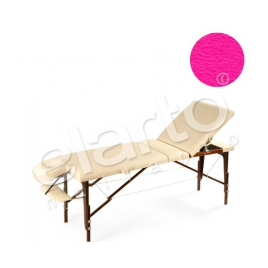 Łóżko składane do masażu Ambiente Orzech różowe